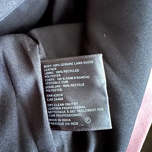 Reformation Veda Ashland Leather Trench Pink - Picture 8 of 10